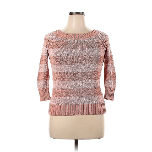 Apt. 9 Womens XL Pullover Sweater Pink Boho Cottagecore Grandmacore Soft Knit - Picture 1 of 4